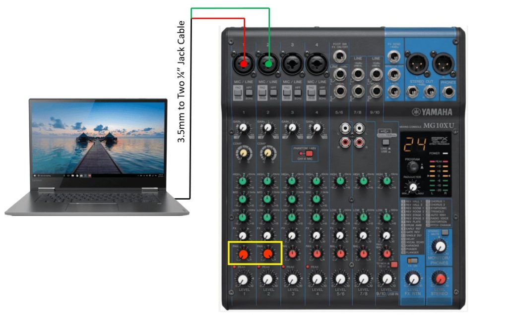 Krage Mart spids How to Connect a Laptop to a Mixer for Playing Sound - Virtuoso Central