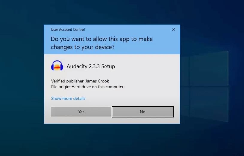 audacity update windows 10