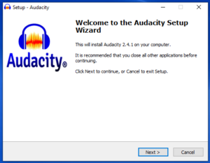 install ffmpeg audacity windows