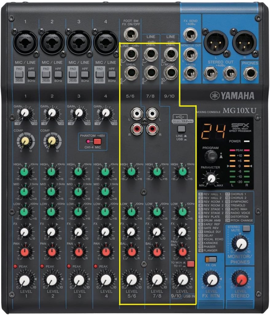 how to use audio mixer